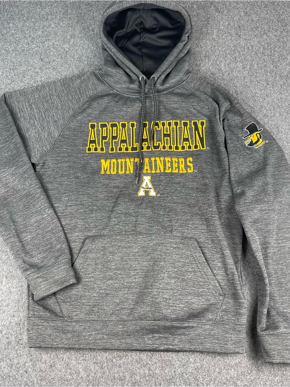 Stadium Appalachian State University ASU Hoodie Mens Medium Gray Embroidered